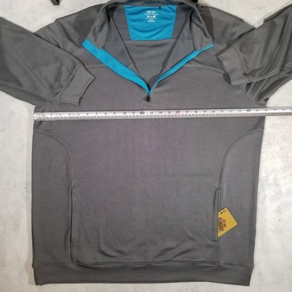 Snake Eyes Dry-18 Gray 1/2 Zip-Up L/S Shirt - Picture 8 of 8